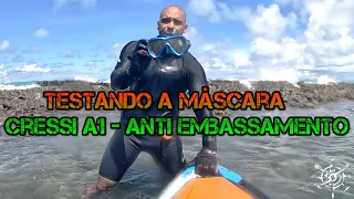 Máscara de Mergulho da Cressi Sub Anti Fog - Testando o Anti Embassamento