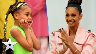 Alesha Dixon SURPRISES 7-year-old dancer with AUDITION invitation | BGTeaser | BGT 2022