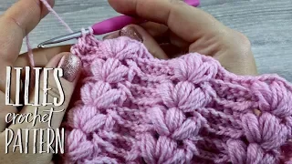 КРАСИВЕЙШИЙ УЗОР КРЮЧКОМ "LILIES" / PRETTY CROCHET PATTERN