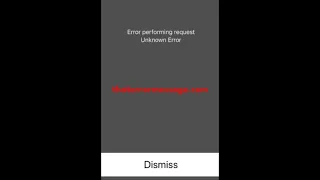 Error performing request voicemail (iOS iPhone)