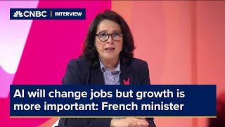 AI will change jobs, but the growth is more important, France's digital affairs minister says