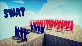 S.W.A.T UNITS vs 100x EVERY UNIT - Totally Accurate Battle Simulator TABS