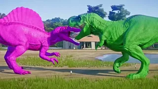 Satisfying Jurassic World Evolution 2 | Trex, Dilophosaurus, Spinosaurus, Karnotaurus, Triceratops52