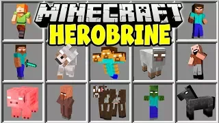 Minecraft HEROBRINE MOD | SUMMON HEROBRINE AND TRY TO SURVIVE!!