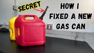 Fix a New Gas Can in 4 Simple Steps.