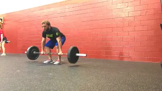 Death by power cleans+burpees