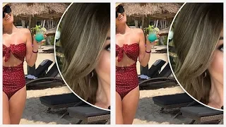 Bachelorette star Georgia Love flaunts her trim pins in s exy polka dot swimsuit in Bali