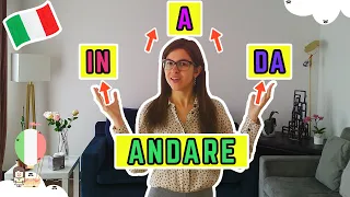 ANDARE A vs ANDARE IN vs ANDARE DA | Italian Prepositions of place A, IN, DA + SUBTITLES