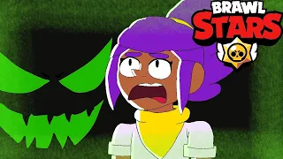 SHELLY AND COLT WATCH A HORROR MOVIE | BRAWL STARS ANIMATION.