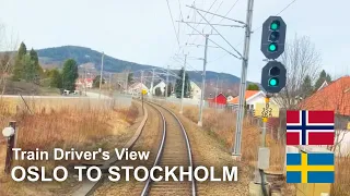 TRAIN DRIVER'S VIEW: Oslo to Stockholm