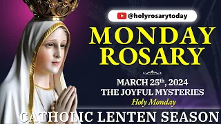MONDAY HOLY ROSARY 💜 MARCH 25, 2024 💜 THE JOYFUL MYSTERIES OF THE ROSARY [VIRTUAL] #holyrosarytoday