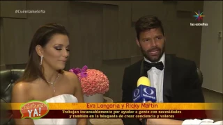 Ricky Martin y Eva Longoria en el Global Gift Gala México