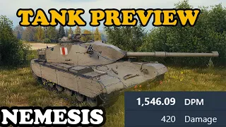 Nemesis Tank Preview in World of Tanks - 420 alpha medium?