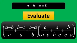 A nice problem: (a/(b-c)+b/(a-c)+c/(a-b))((b-c)/a+(a-c)/b+(a-b)/c)=9 whenever a+b+c=0