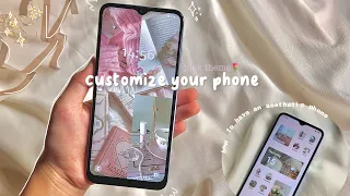 how to have an aesthetic phone,✿°✧ ||🌷pink theme🍧