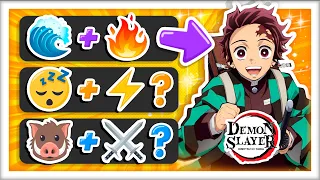 DEMON SLAYER EMOJI QUIZ 👹⚔️ Guess the character by emojis | Kimetsu no Yaiba Quiz 💙