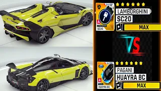 ASPHALT 9 | MAX Lamborghini SC20 vs MAX Pagani Huayra BC | Thousand Minarets