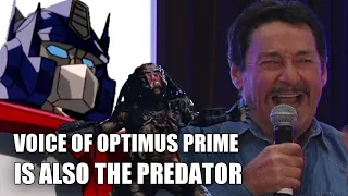 Voice of Optimus Prime is also The Predator (vocalizations by Peter Cullen)