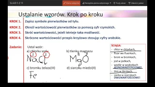 Ustalanie nazw i wzorów związków chemicznych