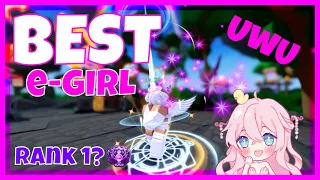 I CARRIED The RANK 1 Girl | Roblox BedWars