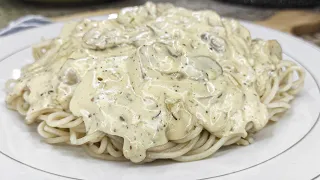 GARLIC MUSHROOM PASTA | NO ALL-PURPOSE CREAM PASTA NA MASARAP AT BUDGET-FRIENDLY PA!