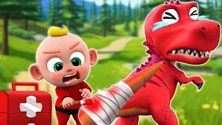 Baby T-rex Got A Boo Boo - T-Rex Dinosaur Sick Song - Funny Songs & Nursery Rhymes - PIB Little Song