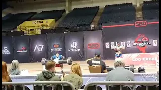Cambidude wins the 147kg Logpress for reps @ WSM -105kg 2021