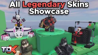 TDX All Legendary Skins Showcase - Tower Defense X Roblox