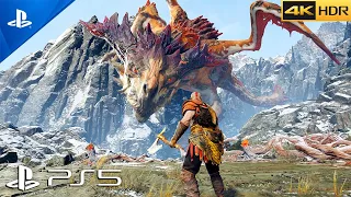 (PS5) KRATOS vs THE DRAGON - GOD OF WAR Gameplay | Ultra High Realistic Graphics [4K 60FPS HDR]