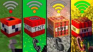 Minecraft tnt with different Wi-Fi be like
