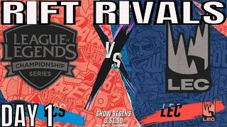 NA vs EU Rift Rivals HIGHLIGHTS ALL GAMES Day 1 | Rift Rivals 2019 NA vs EU EU