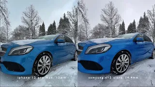 iPhone 12 Pro Max vs Samsung Galaxy S21 Ultra. Camera Video Test Comparison