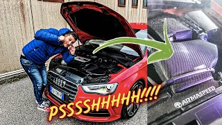 ARMASPEED FULL CARBON per AUDI S3 e la macchina RESPIRA MEGLIO!!!