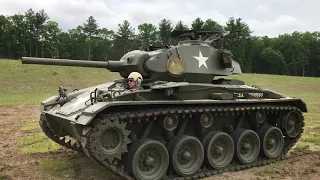 M24 Chaffee Tank Driving Experience - American Heritage Museum - Hudson, MA - Drive a WWII Tank!