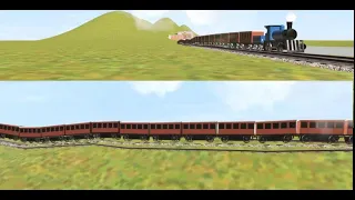 TRAINZ RAILROAD SIMULATOR - BLUE TOY TRAINZ RIDE! - UP AND DOWN TRAINZ RIDE! - THE GREENHILL!