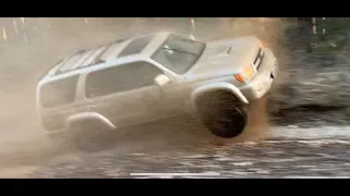 Jumping My Manual 3rd Gen Toyota 4runner Through The "Puddles!!!!"