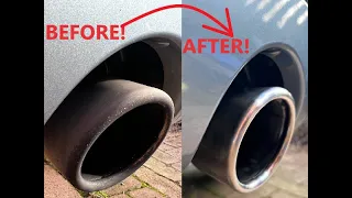 HOW TO CLEAN EXHAUST TIPS IN 10 minutes! - Mk1 Audi TT!