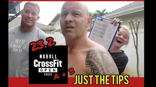 23.2 CrossFit Open, layout, strategy, tips. "20 Minutes of Fitness" #podcast for normal athletes