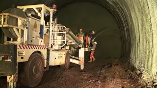 Falkenbergtunnel: Vortrieb in bergmännischer Bauweise