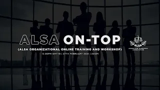 ALSA ON TOP (ALSA Organisational Online Training & Workshop)