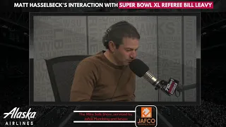 Matt Hasselbeck's interaction with 2005 Super Bowl XL referee Bill Leavy