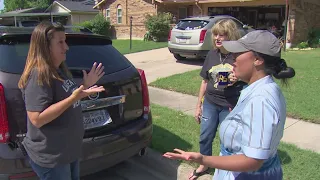 Video shows two women trapped in their car during the Saturday tornado