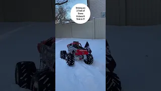 Primal RC Raminator in 3 feet of snow