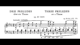 Микалоюс Чюрлёнис (1875–1911) - 3 Прелюдии на одну тему, op. 20 (VL269-271) - Юозапенайте-Ээсмаа