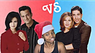 MONICA & CHANDLER VS ROSS & RACHEL: WHO IS THE ULTIMATE 'FRIENDS' COUPLE? REACTMAS DAY 9🎅
