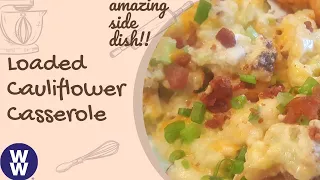 DELICIOUS SIDE DISH IDEA 🥘 COOK WITH ME! LOADED CAULIFLOWER CASSEROLE | EATING WELL RECIPE