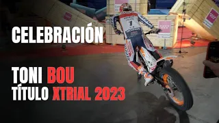 ASÍ celebró TONI BOU el título de Campeón Mundo XTRIAL 2023