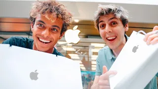 he finally bought it at the Apple Store.