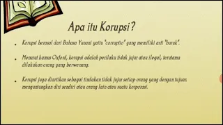 Materi Pendidikan Anti Korupsi SMP - Apa itu Korupsi?