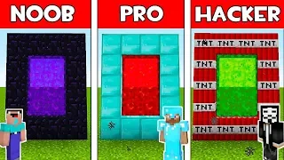 Minecraft - NOOB vs PRO vs HACKER : SECRET PORTAL in Minecraft ! AVM SHORTS Animation